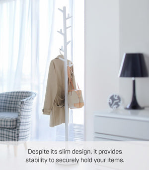 Slim Freestanding Coat Rack with Adjustable Branches