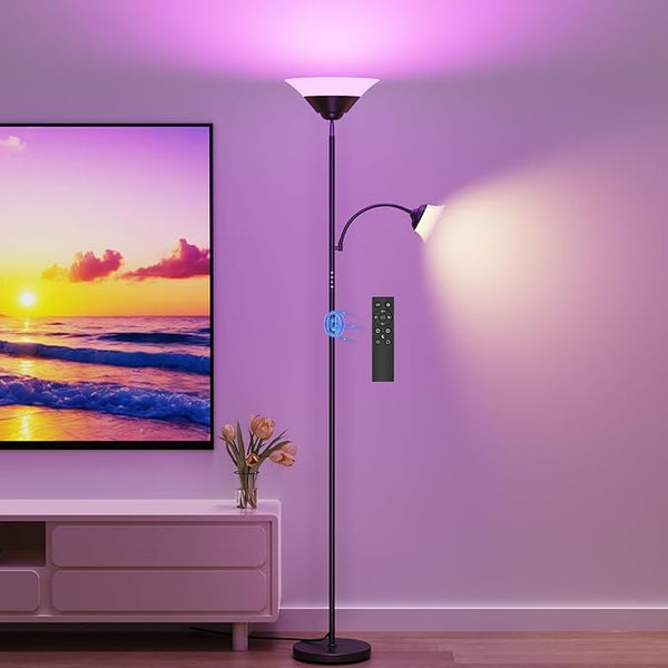 Torchiere Floor Lamp with Reading Light