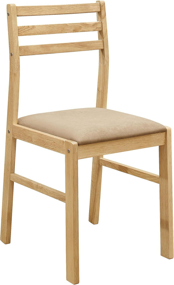 3-Piece Drop Leaf Dining Set with Cushioned Chairs