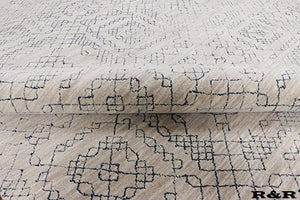 Handmade Wool Area Rug 9x12 – Natural Tufted, Cotton Backed
