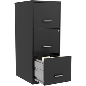 3-Drawer Locking Steel Filing Cabinet – Letter Size, Pre-Assembled