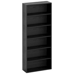 6-Tier Bookcase with Display Storage Shelves, 70" Tall