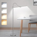 LED Floor Lamp, 18W/2000LM Bright Reading Floor Lamp for Office with Double Head, Adjustable Gooseneck Dimmable Modern Standing Light for Lash Extension Craft, Eye Caring Floor Lamps for Living Room