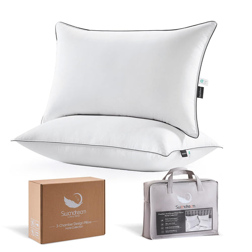 Goose Feather & Down King Pillows 2 Pack