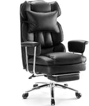 Ergonomic Executive Office Chair with Footrest & Lumbar Support