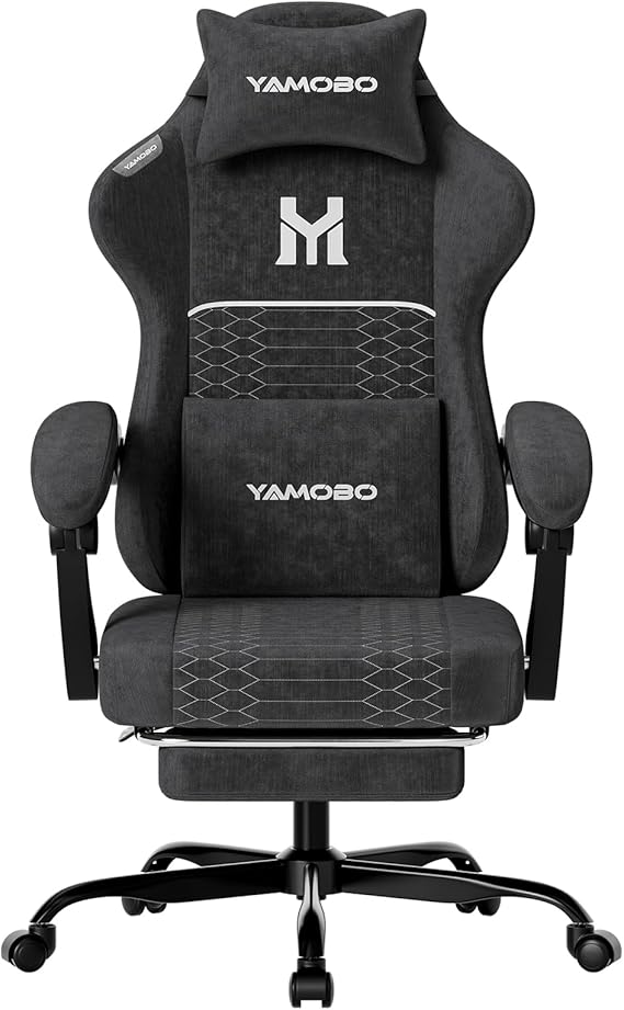 Gaming Chair with Footrest & Recliner