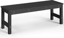 48" HDPE Outdoor Garden Bench – 2-Person Patio Bench