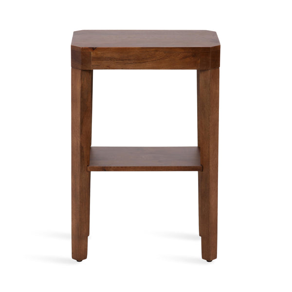 Two-Tier Mango Wood Side Table