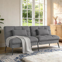 Convertible Futon Sofa Bed with Adjustable Backrest