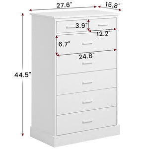 7-Drawer Dresser Chest of Drawers for Bedroom