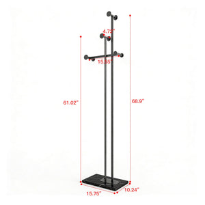 Freestanding Coat Rack with Marble Base