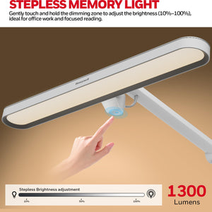 LED Clip-On Desk Lamp with Touch Control