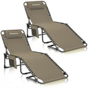 Folding Outdoor Chaise Lounge Chair