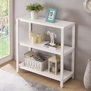 3-Tier Metal & Wood Bookshelf