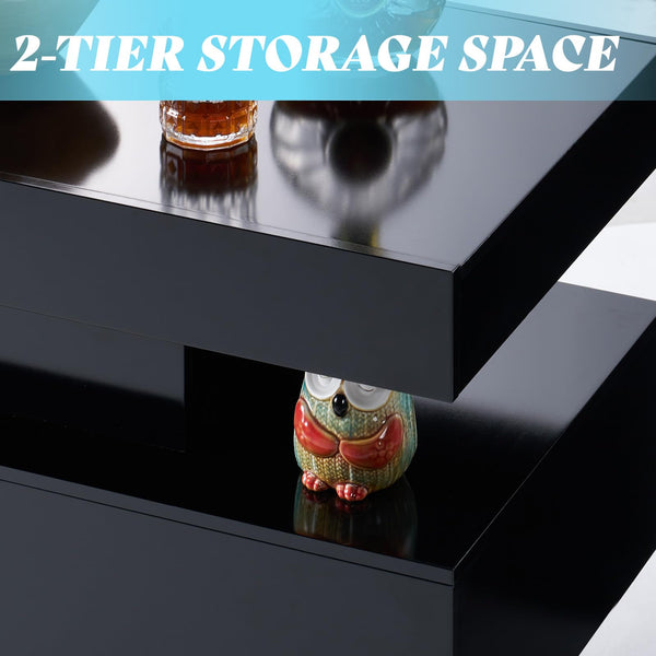 LED Coffee Table with Storage