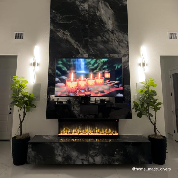 3-Sided Smart Electric Fireplace