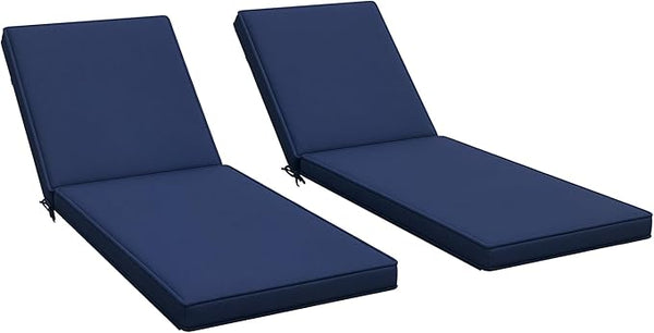 Outdoor Chaise Lounge Cushions Set of 2