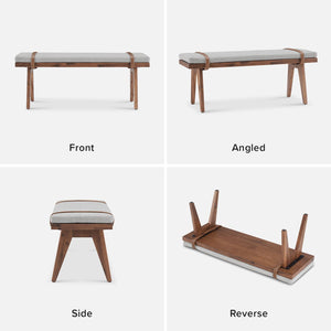 Mid-Century Modern End of Bed Bench