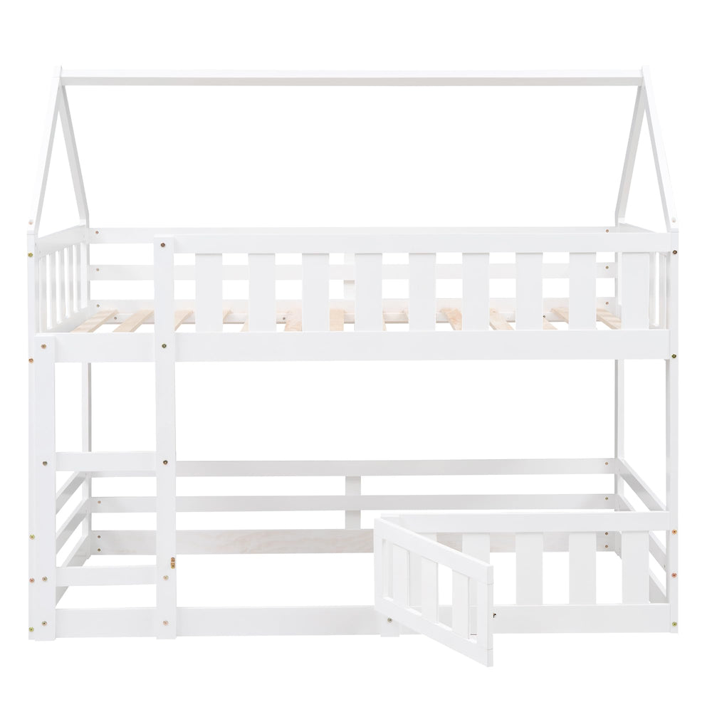 Twin Over Twin House Bunk Bed