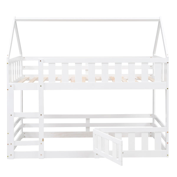Twin Over Twin House Bunk Bed