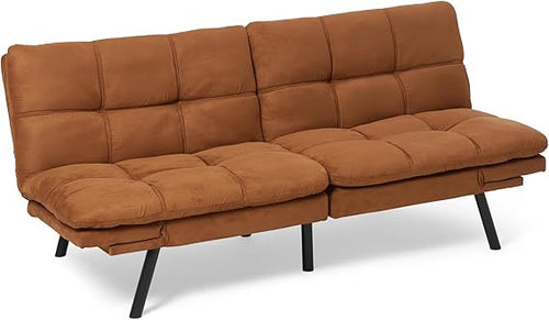 Convertible Futon Sofa Bed with Memory Foam