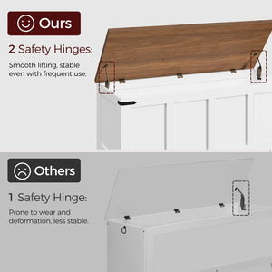 Storage Chest & Toy Box with Safety Hinges