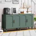 63" Wood Sideboard Buffet Cabinet with Adjustable Shelves