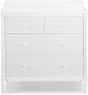 4-Drawer Dresser with Changing Top and Interlocking Drawers