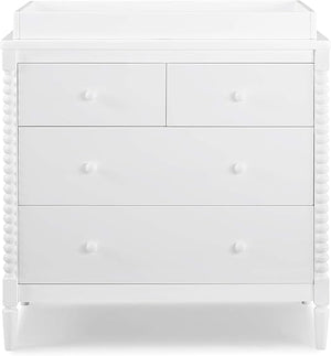 4-Drawer Dresser with Changing Top and Interlocking Drawers