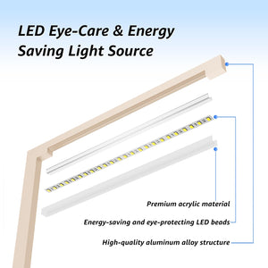 LED Desk Lamp with Charging Station & Type-C Port