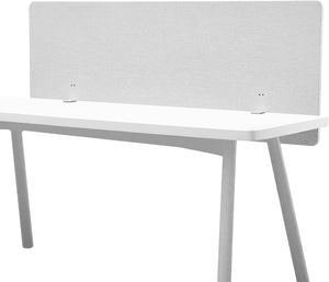 2-Pack Freestanding Office Partition with Frosted Acrylic Windows