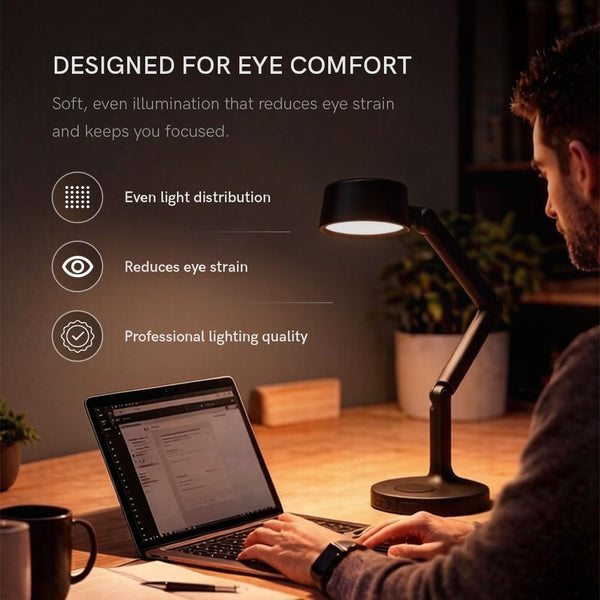 Rechargeable Cordless LED Desk Lamp with Wireless Charger