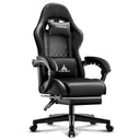 Ergonomic Gaming Chair with Footrest & Lumbar Support