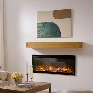 60" Smart Electric Fireplace – Wall Mount & Recessed