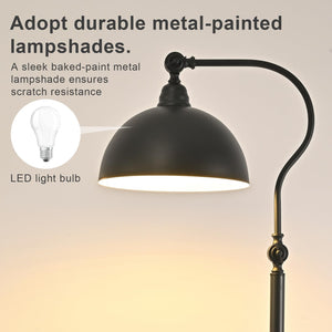 Adjustable LED Reading Floor Lamp with Remote and Bluetooth Dimming