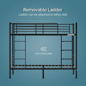 Twin Over Twin Bunk Bed with Stairs