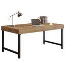 55" Industrial Executive Desk with Metal Legs