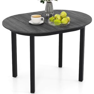Oval Dining Table for 2-4, Rubber Wood Legs