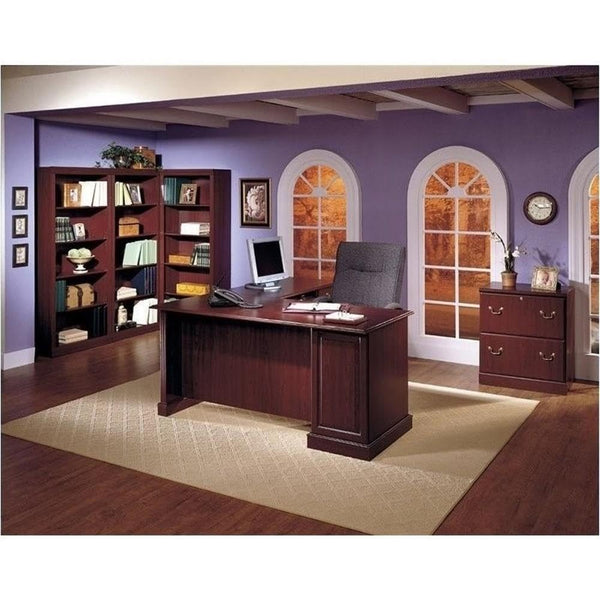L-Shaped Executive Office Desk with Storage