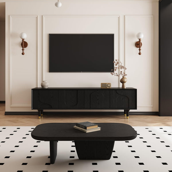 71" Mid-Century Modern TV Stand with Storage
