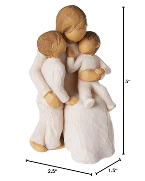 Hand-Painted Resin Mother & Child Figurine