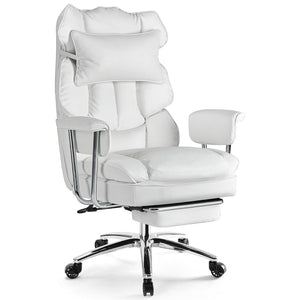 Ergonomic Executive Office Chair with Footrest & Lumbar Support