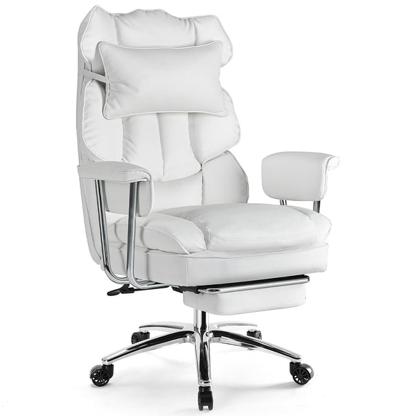 Ergonomic Executive Office Chair with Footrest & Lumbar Support