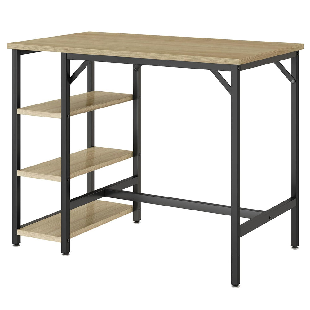 Bar Table with 3 Storage Shelves