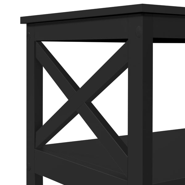 2-Tier Coffee Table with Storage Shelf