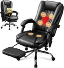Heated Massage Reclining Office Chair with Footrest