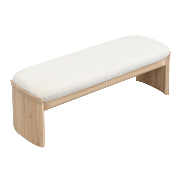 Fabric Upholstered Ottoman Bench