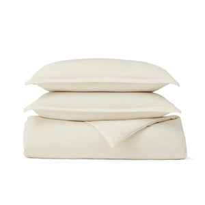 Organic Cotton Flannel Duvet Cover Set with Shams