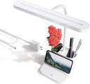Pink Dimmable LED Desk Lamp with Gooseneck & Pen Holder