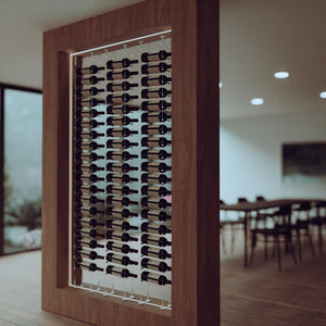 Floor-to-Ceiling Cable Wine Rack – 20-Bottle Freestanding Storage